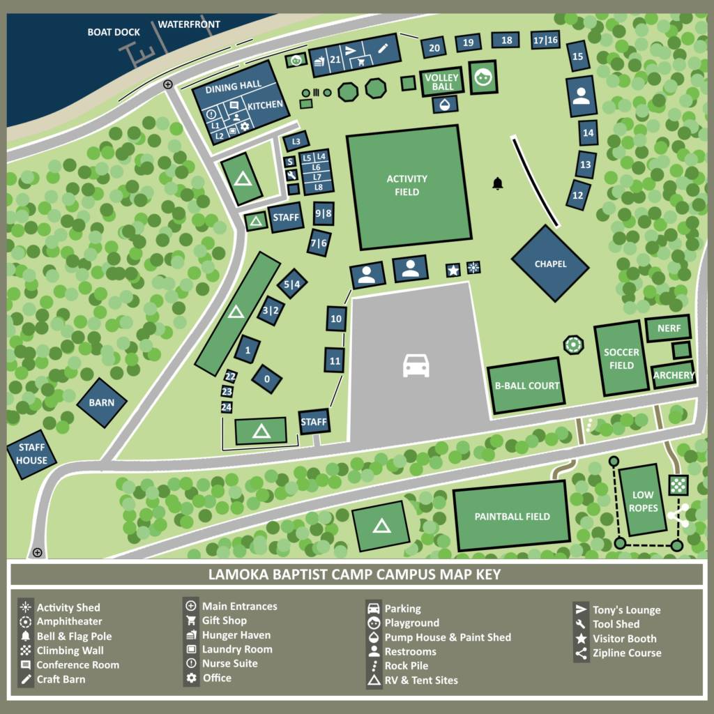 Campus Map – Lamoka Baptist Camp